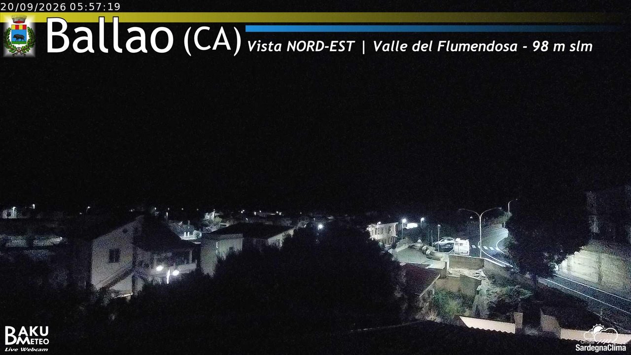 time-lapse frame, Ballao webcam