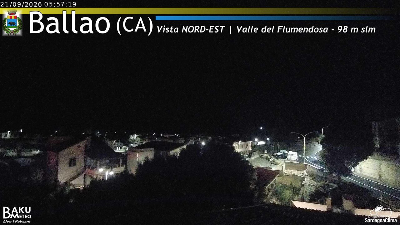 time-lapse frame, Ballao webcam