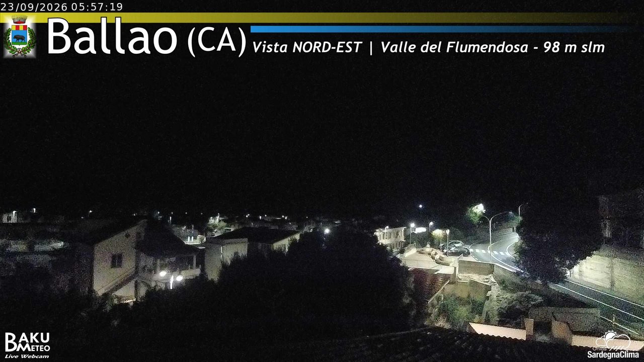 time-lapse frame, Ballao webcam
