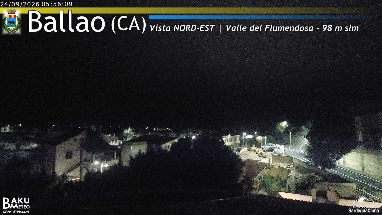 time-lapse frame, Ballao webcam