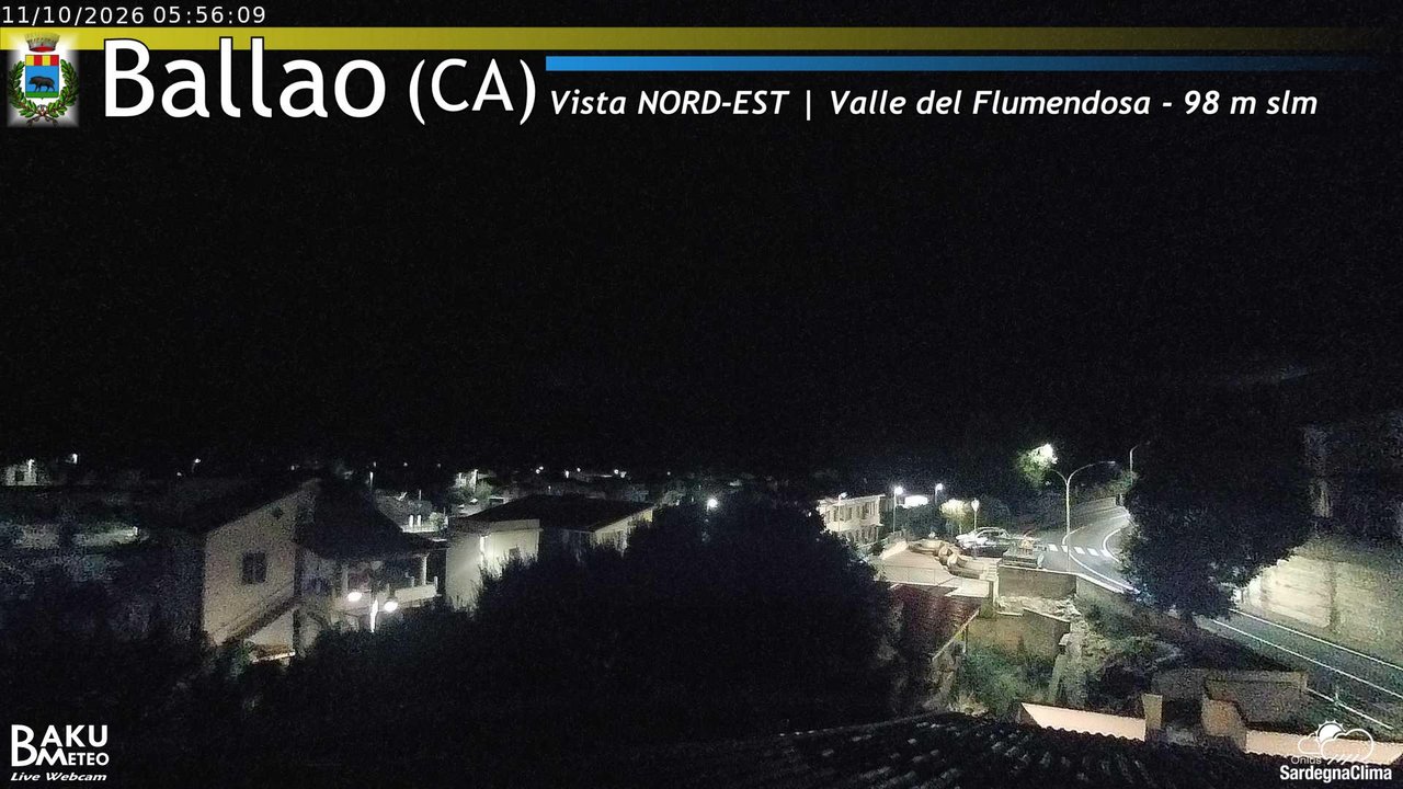 time-lapse frame, Ballao webcam