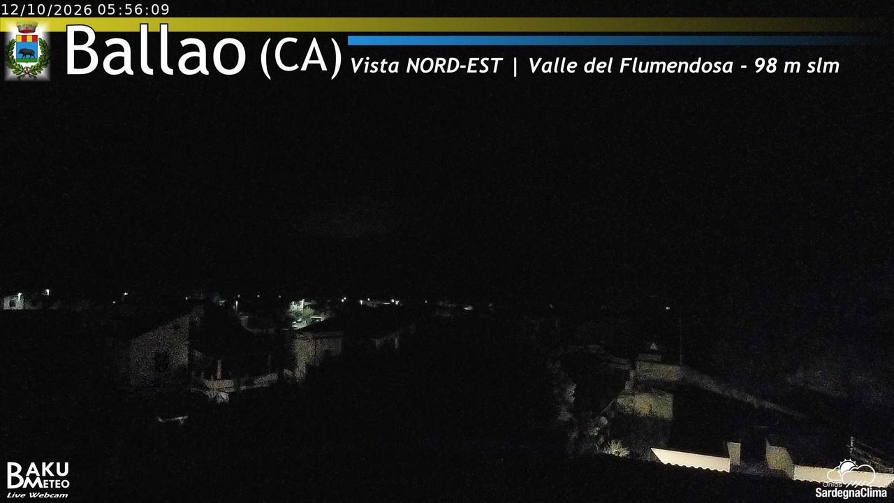 time-lapse frame, Ballao webcam