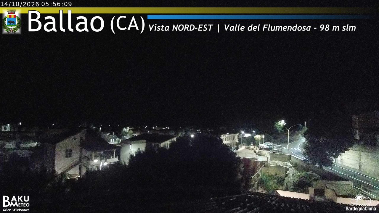 time-lapse frame, Ballao webcam