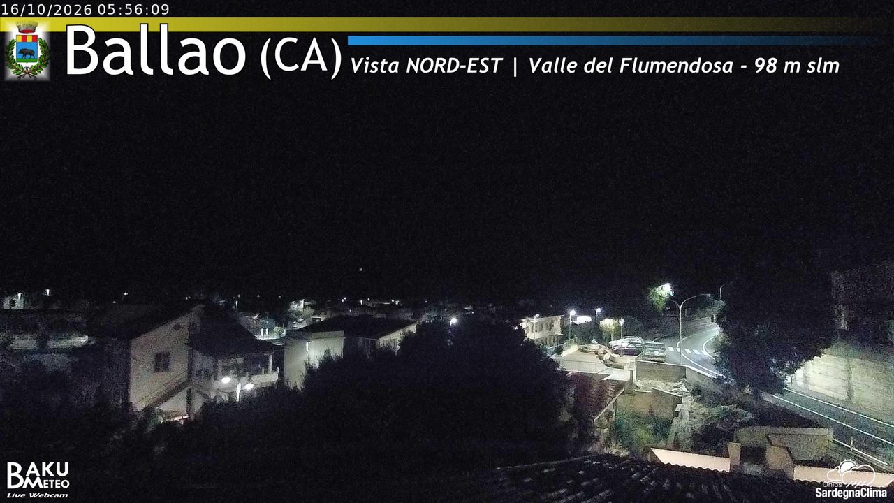time-lapse frame, Ballao webcam