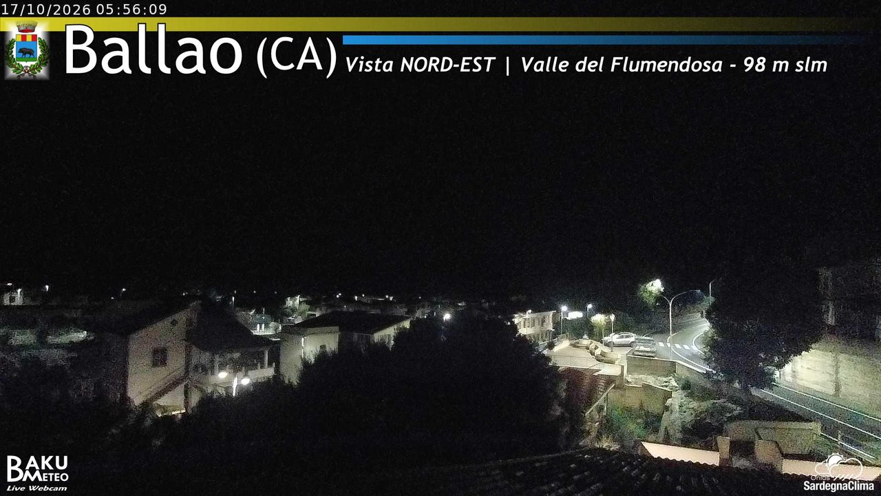time-lapse frame, Ballao webcam
