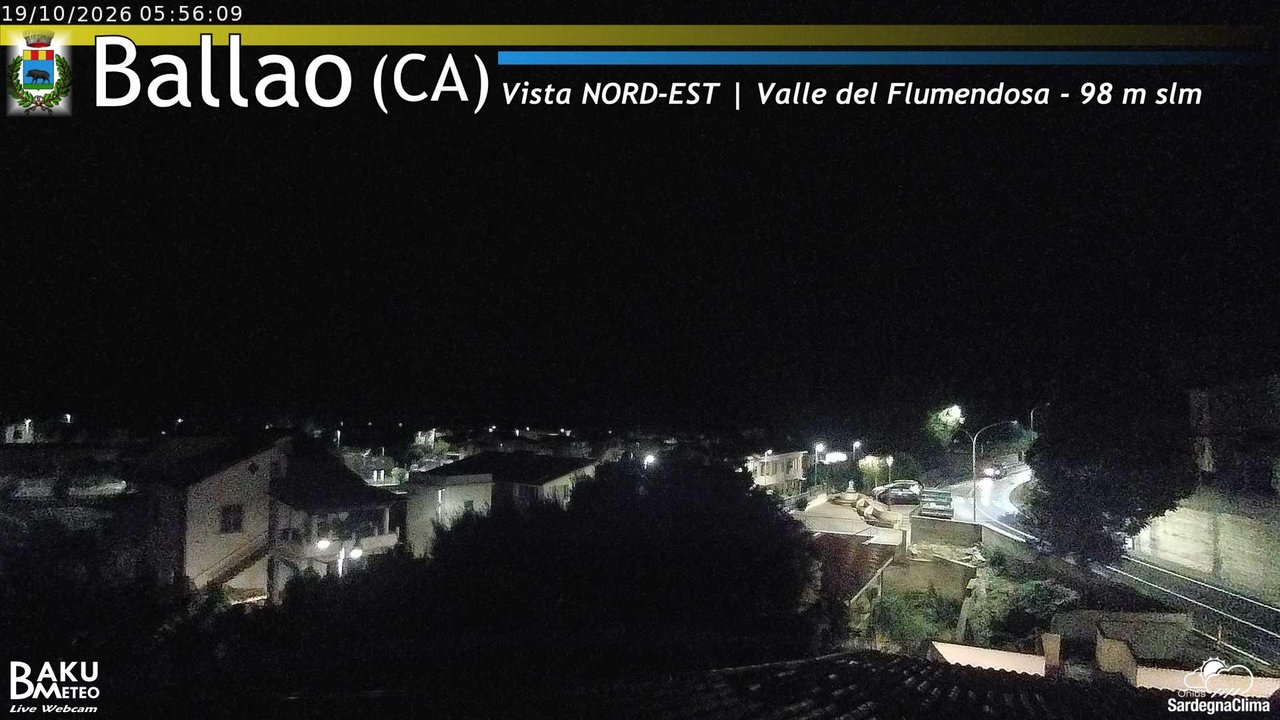 time-lapse frame, Ballao webcam