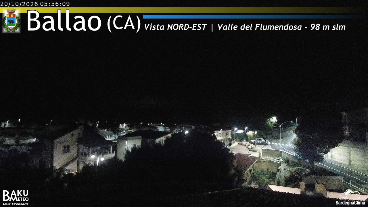 time-lapse frame, Ballao webcam
