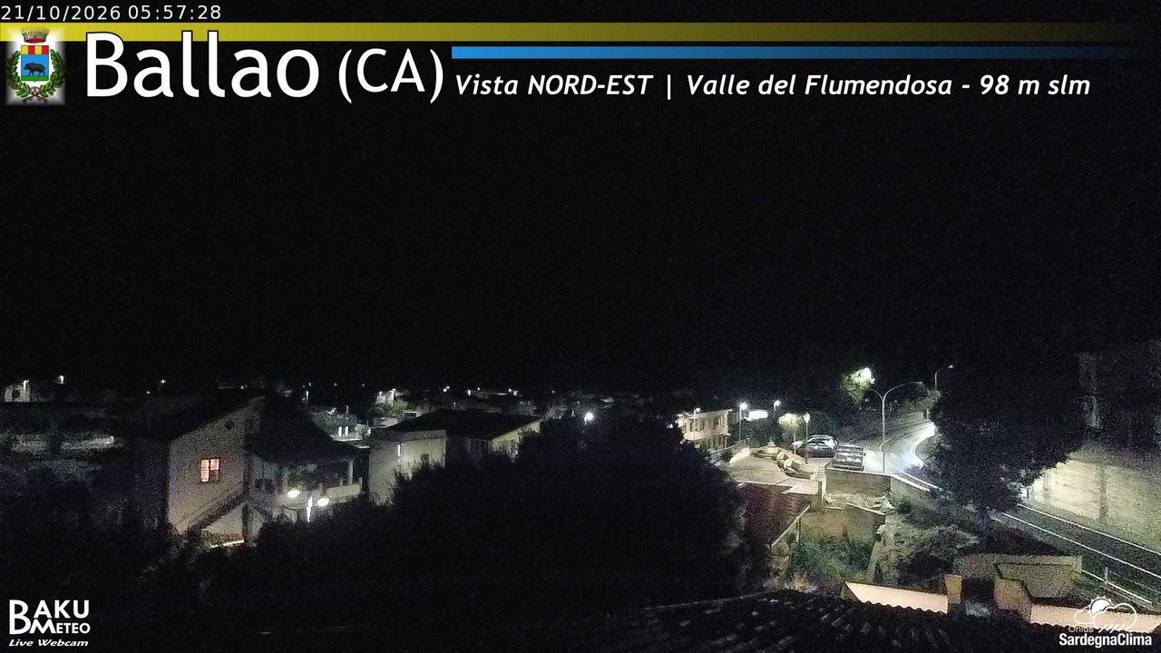 time-lapse frame, Ballao webcam