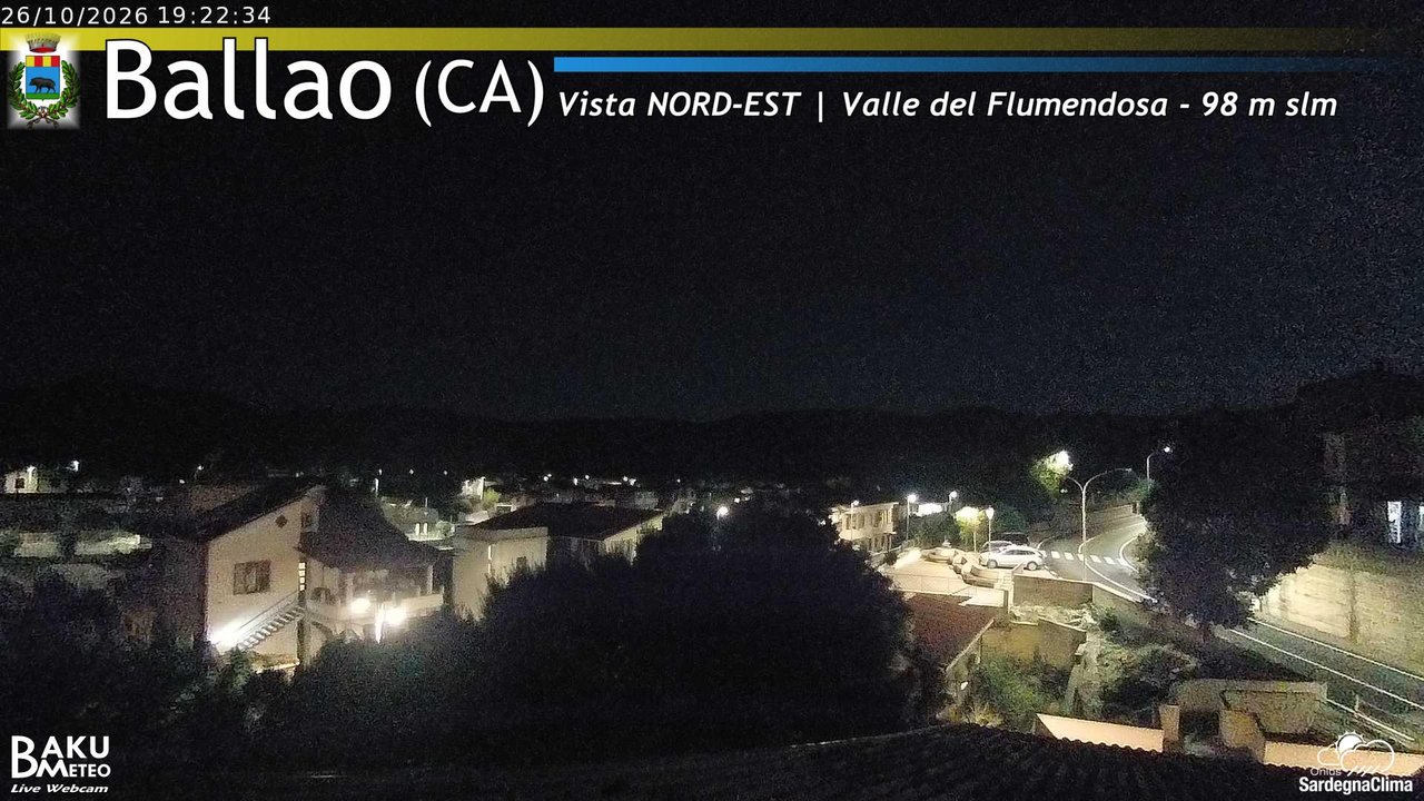 time-lapse frame, Ballao webcam
