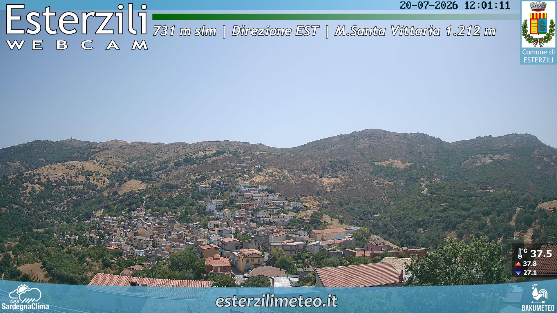 view from Esterzili on 2026-07-20