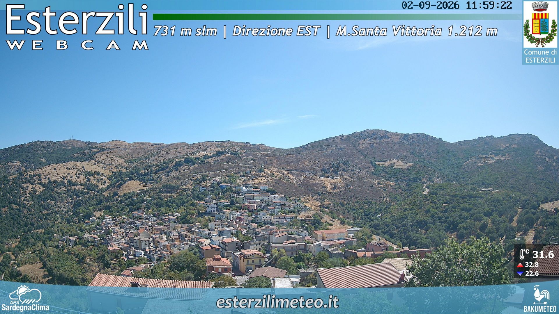 view from Esterzili on 2026-09-02