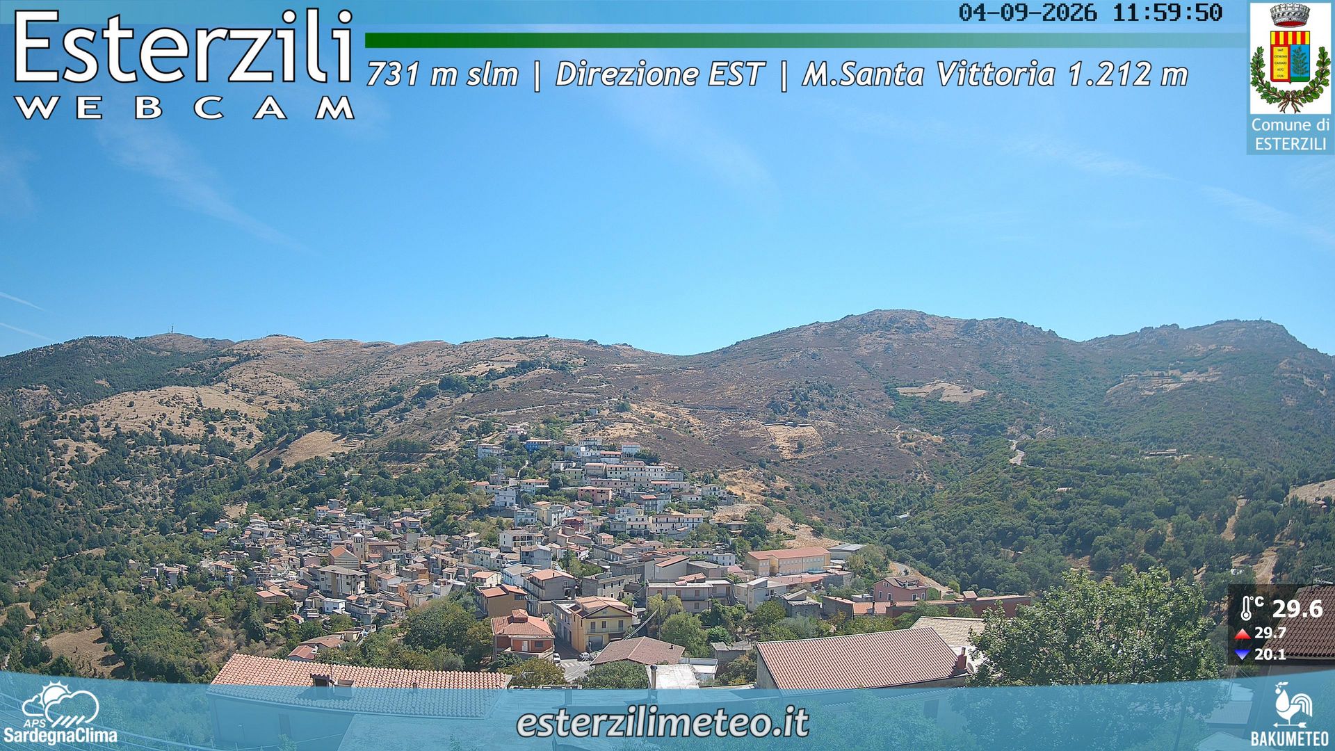 view from Esterzili on 2026-09-04