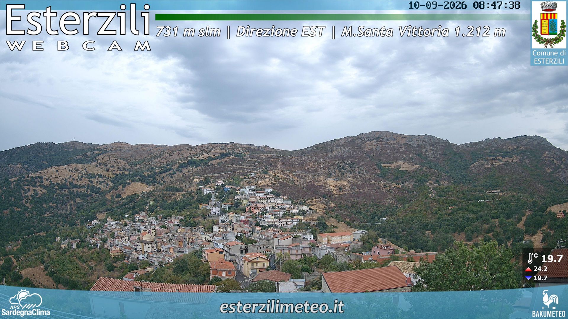 view from Esterzili on 2026-09-10