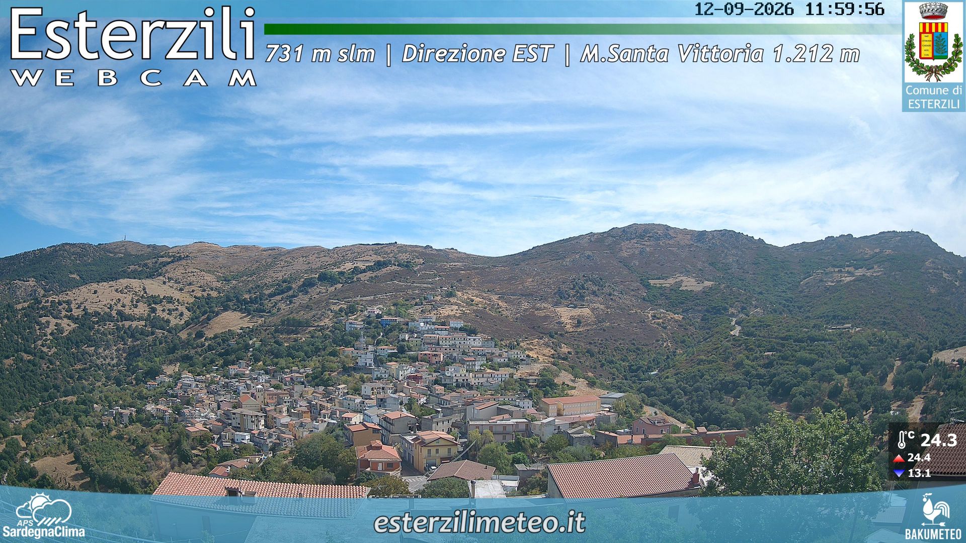 view from Esterzili on 2026-09-12