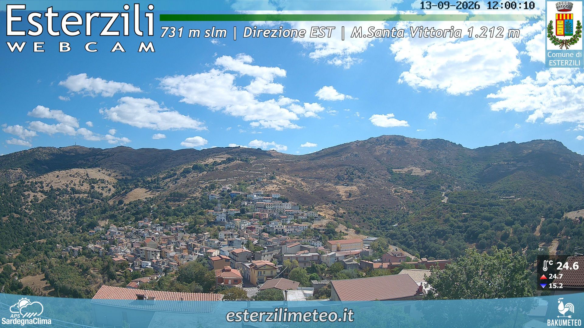 view from Esterzili on 2026-09-13