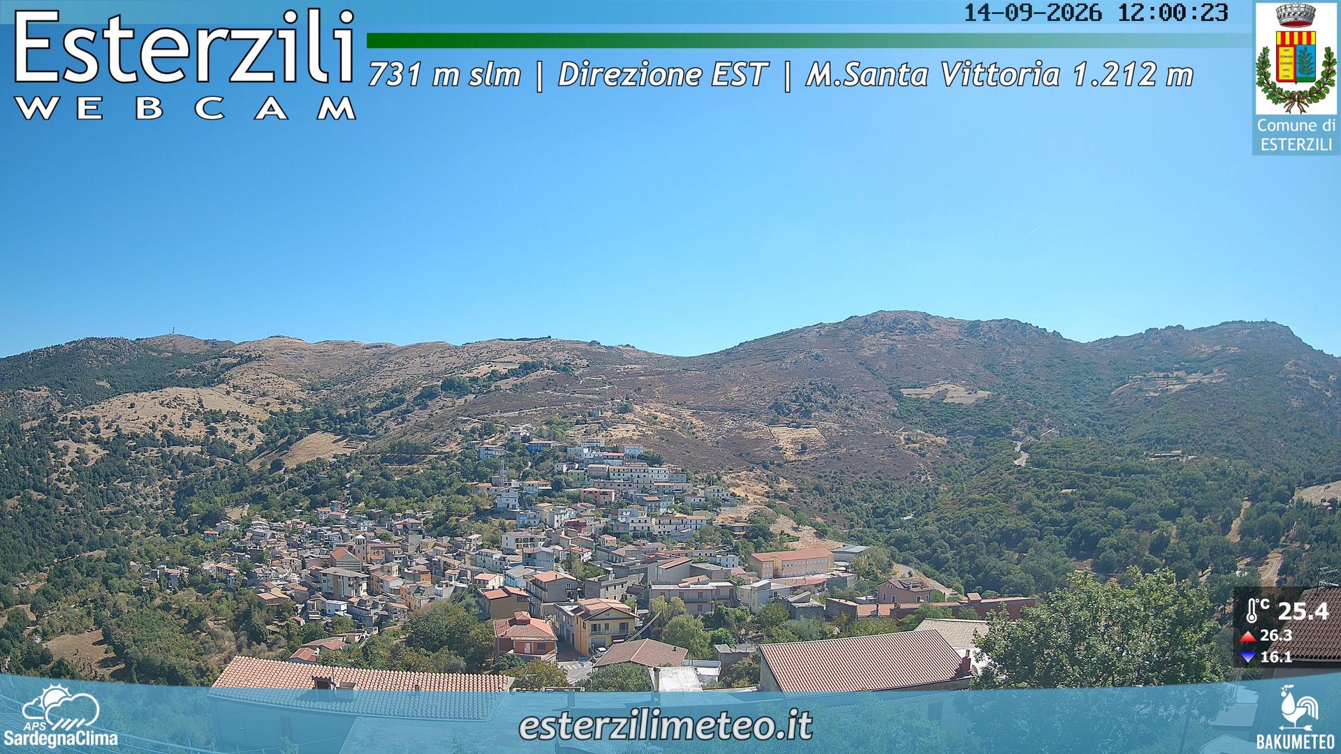view from Esterzili on 2026-09-14