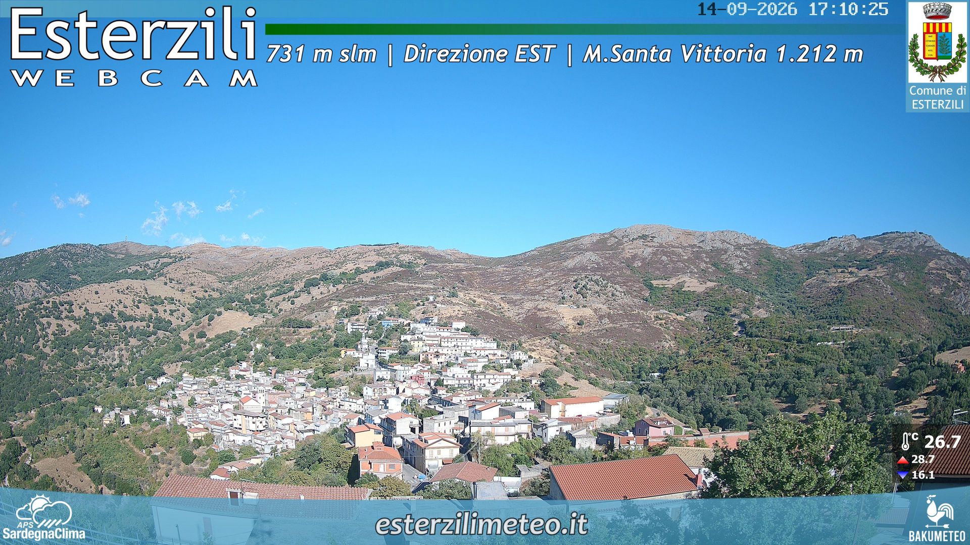 time-lapse frame, Esterzili webcam