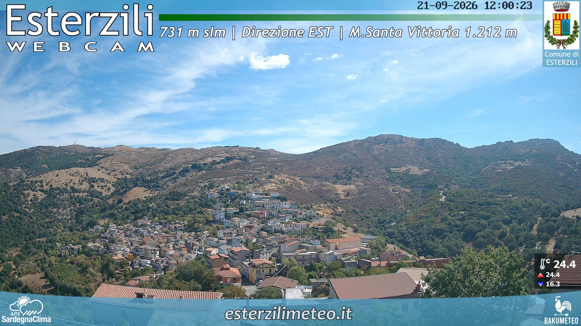 view from Esterzili on 2026-09-21