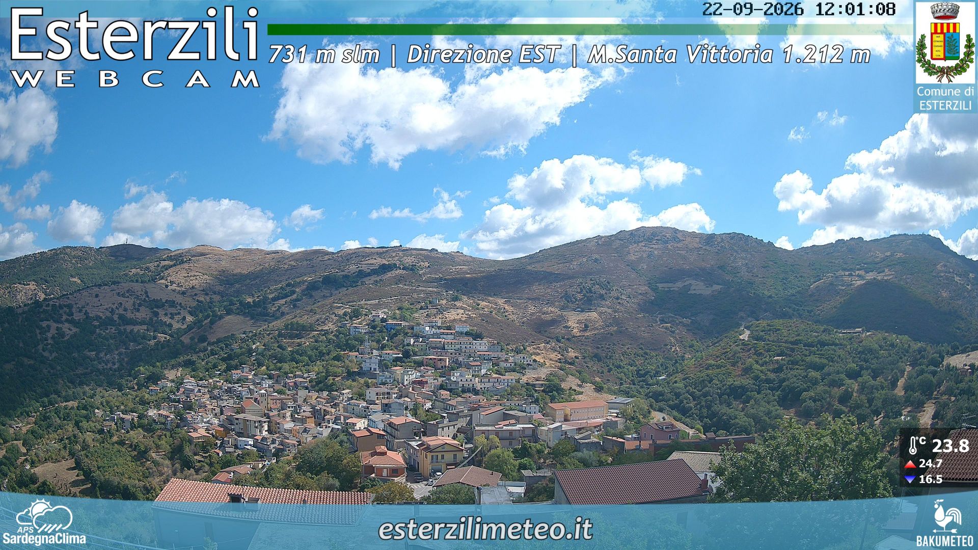 view from Esterzili on 2026-09-22