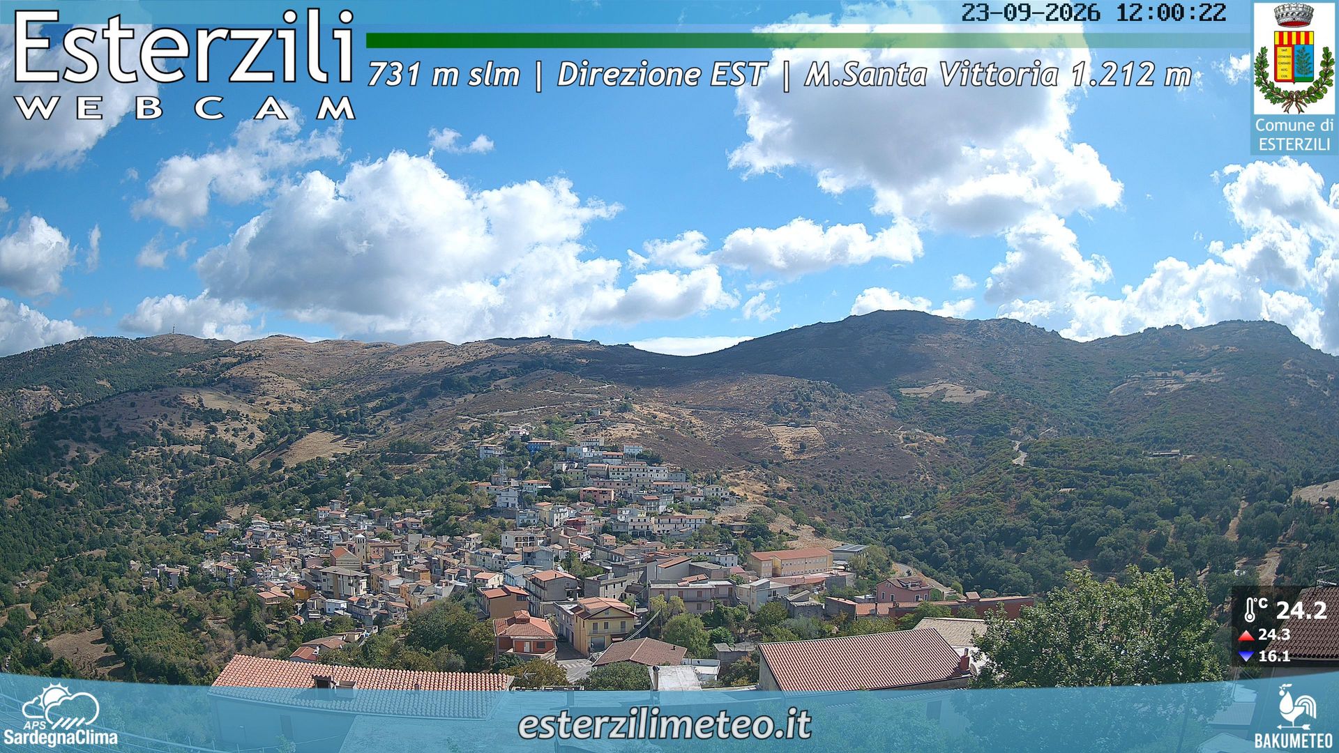 view from Esterzili on 2026-09-23