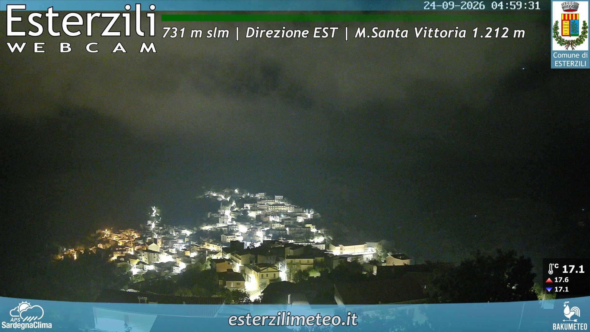 time-lapse frame, Esterzili webcam