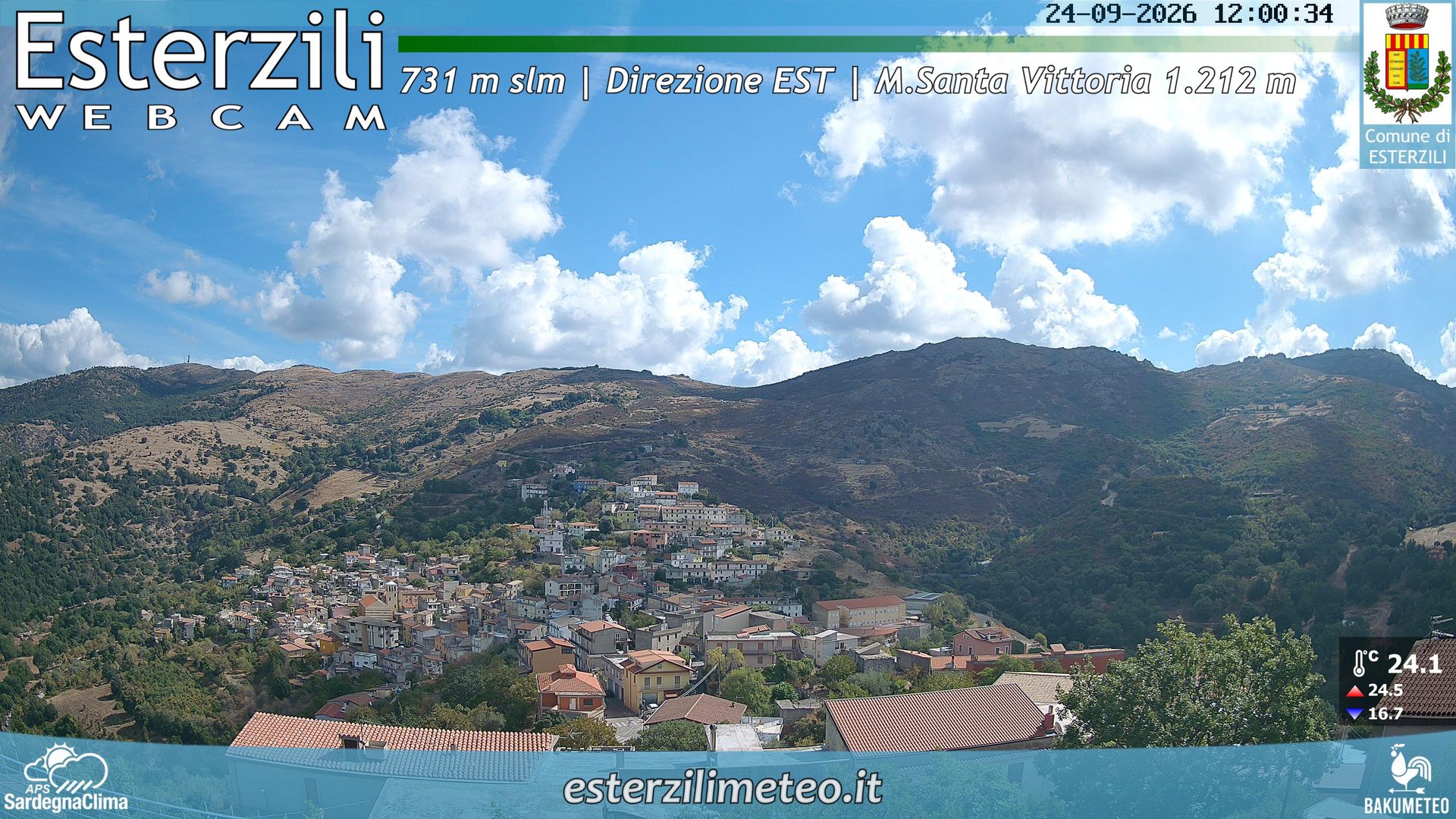 view from Esterzili on 2026-09-24