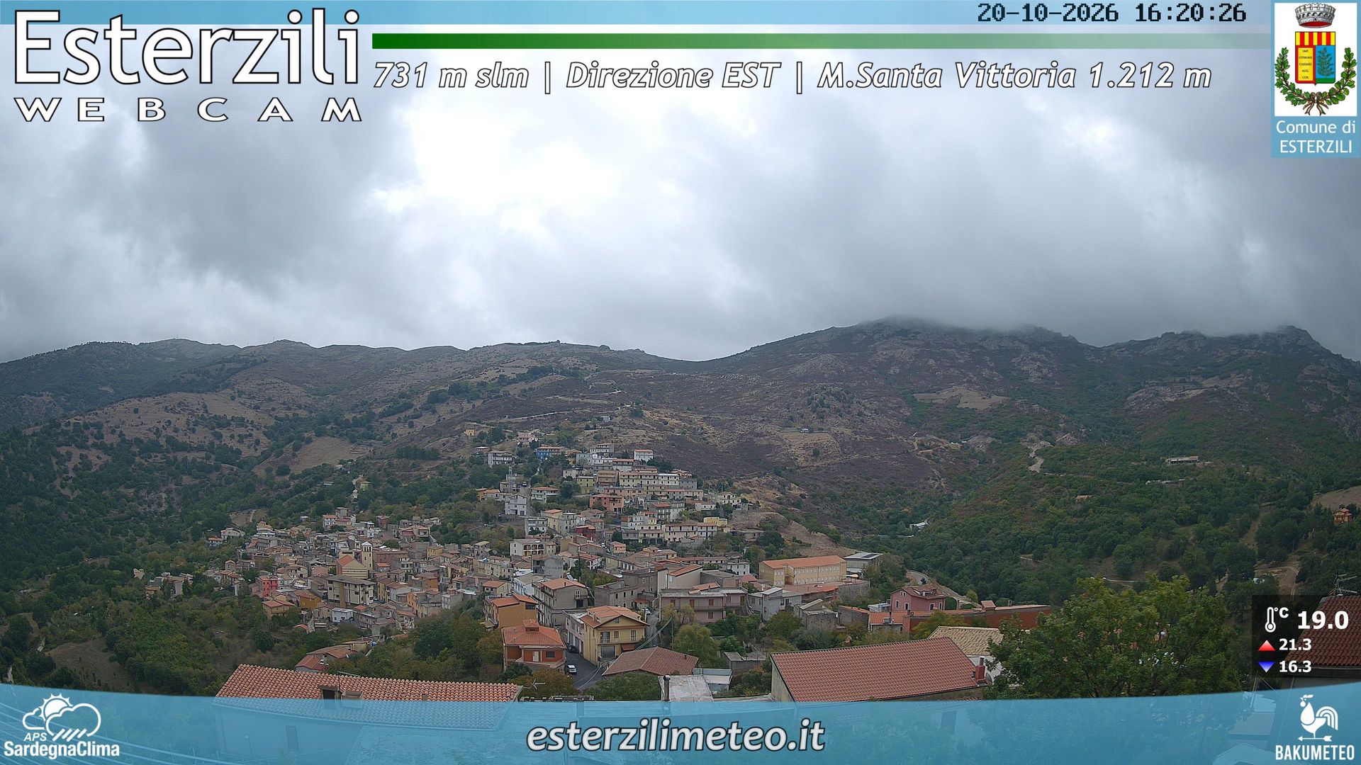view from Esterzili on 2026-10-19