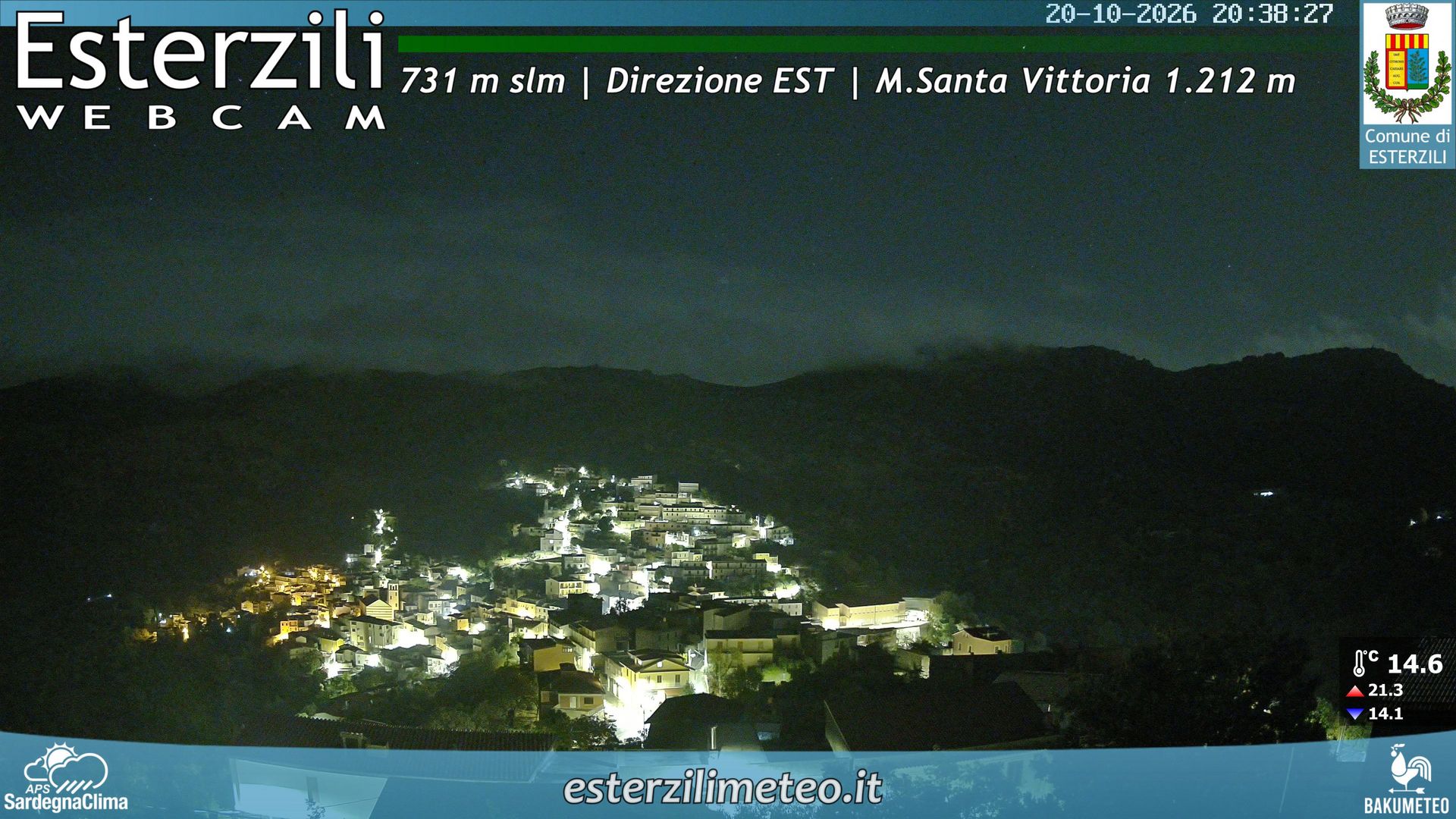 time-lapse frame, Esterzili webcam