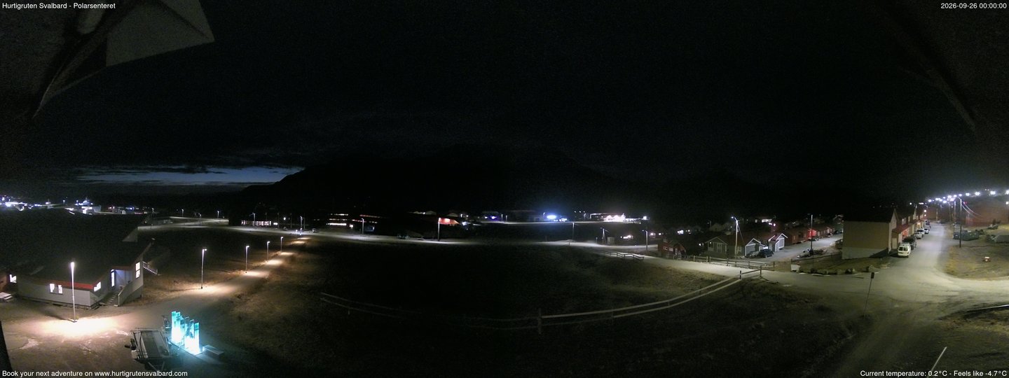 Hurtigruten Svalbard - Hiorthfjellet webcam time-lapse frame, Hurtigruten Svalbard - Hiorthfjellet webcam