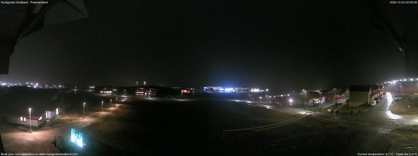 time-lapse frame, Hurtigruten Svalbard - Hiorthfjellet webcam