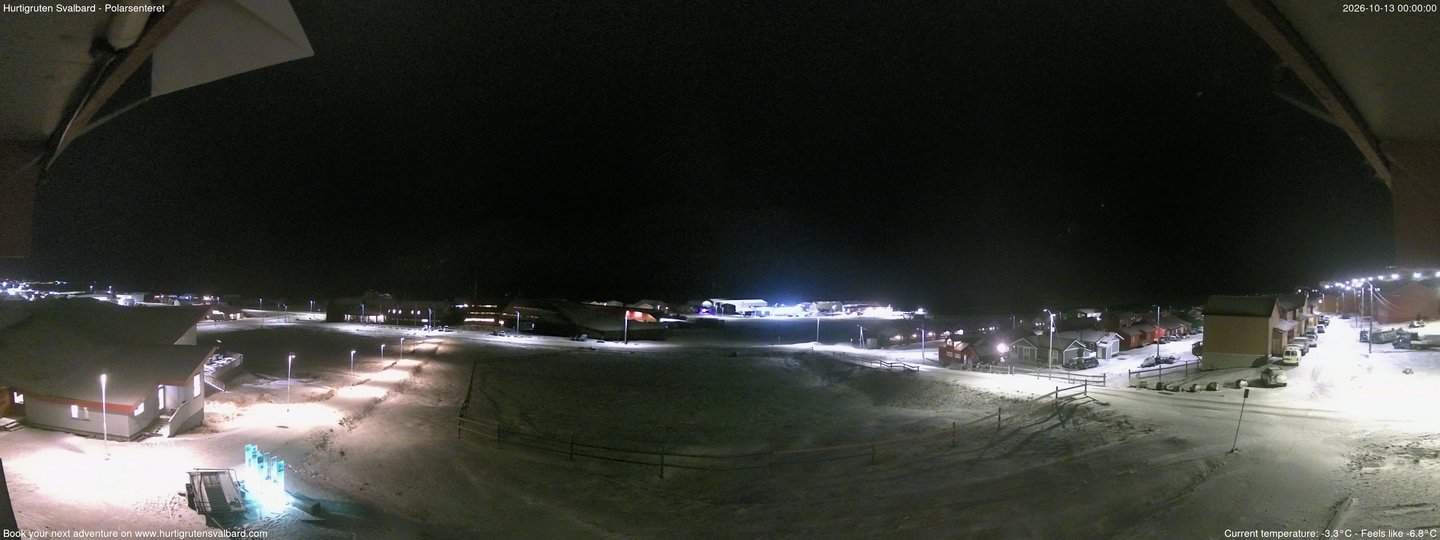 Hurtigruten Svalbard - Hiorthfjellet webcam time-lapse frame, Hurtigruten Svalbard - Hiorthfjellet webcam