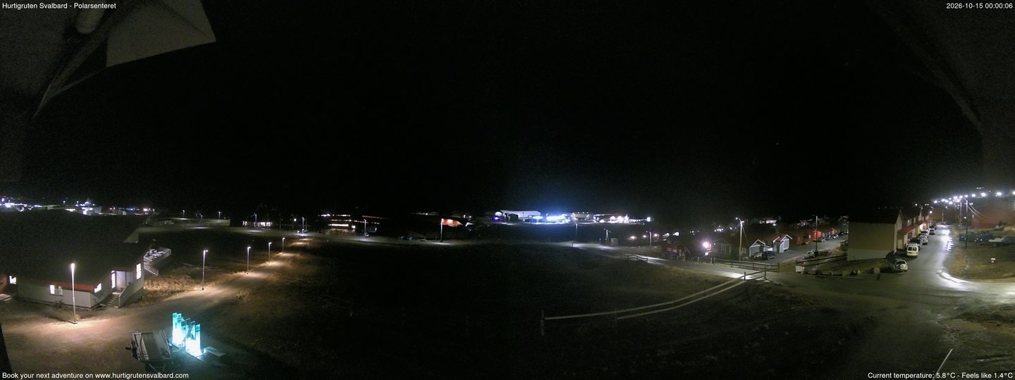Hurtigruten Svalbard - Hiorthfjellet webcam time-lapse frame, Hurtigruten Svalbard - Hiorthfjellet webcam