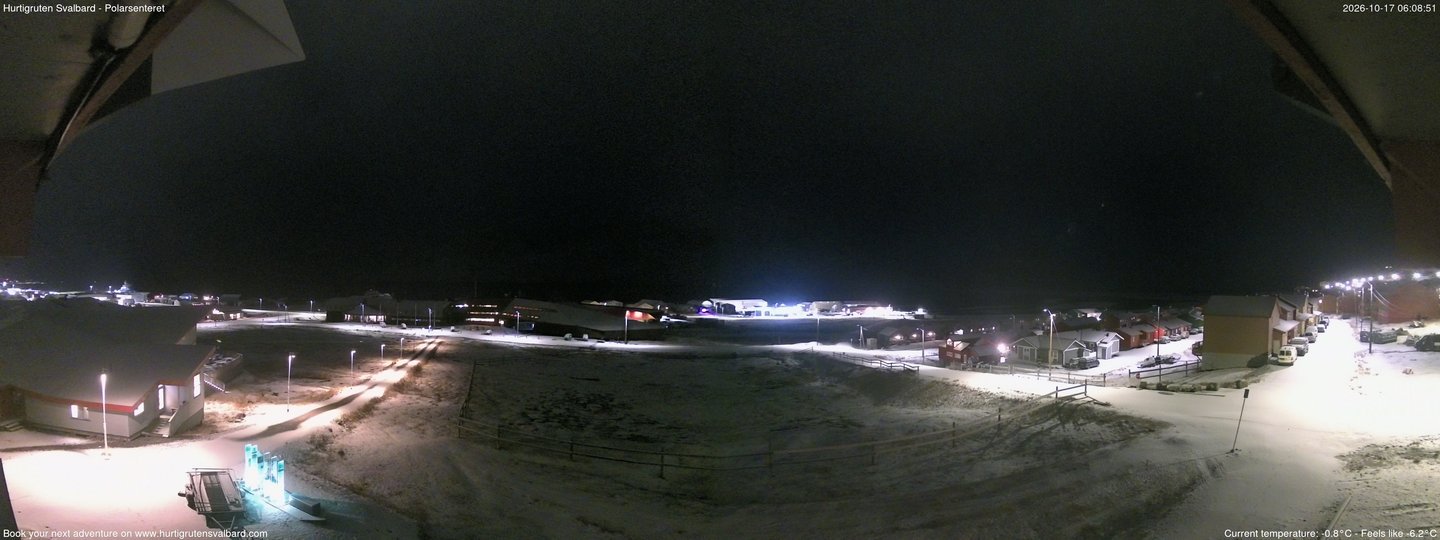 time-lapse frame, Hurtigruten Svalbard - Hiorthfjellet webcam