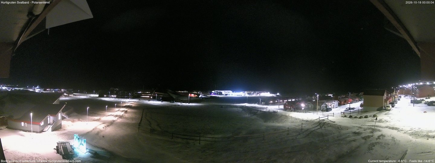 Hurtigruten Svalbard - Hiorthfjellet webcam time-lapse frame, Hurtigruten Svalbard - Hiorthfjellet webcam
