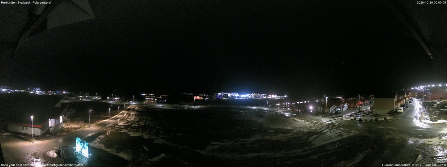 Hurtigruten Svalbard - Hiorthfjellet webcam time-lapse frame, Hurtigruten Svalbard - Hiorthfjellet webcam