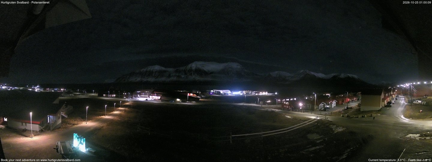 Hurtigruten Svalbard - Hiorthfjellet webcam time-lapse frame, Hurtigruten Svalbard - Hiorthfjellet webcam