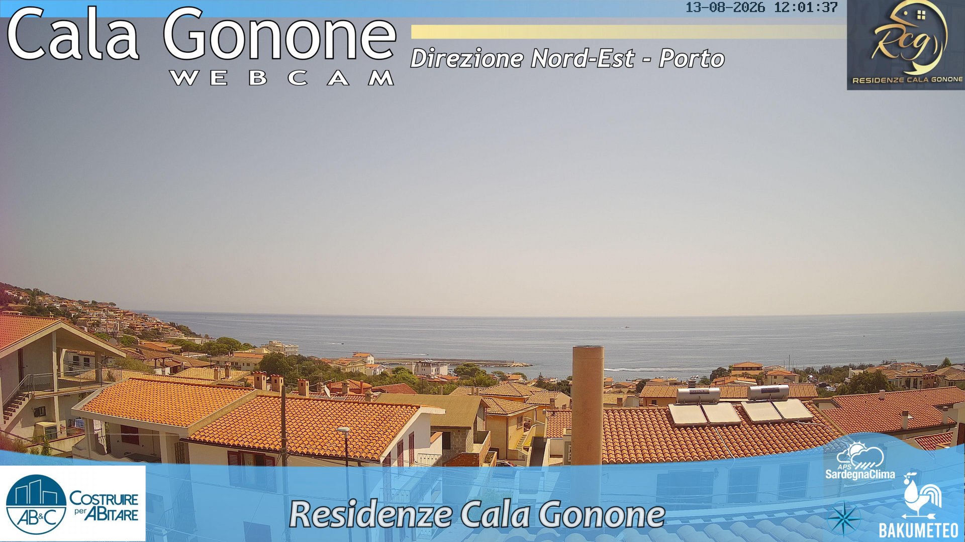view from Cala Gonone Nord on 2026-08-13