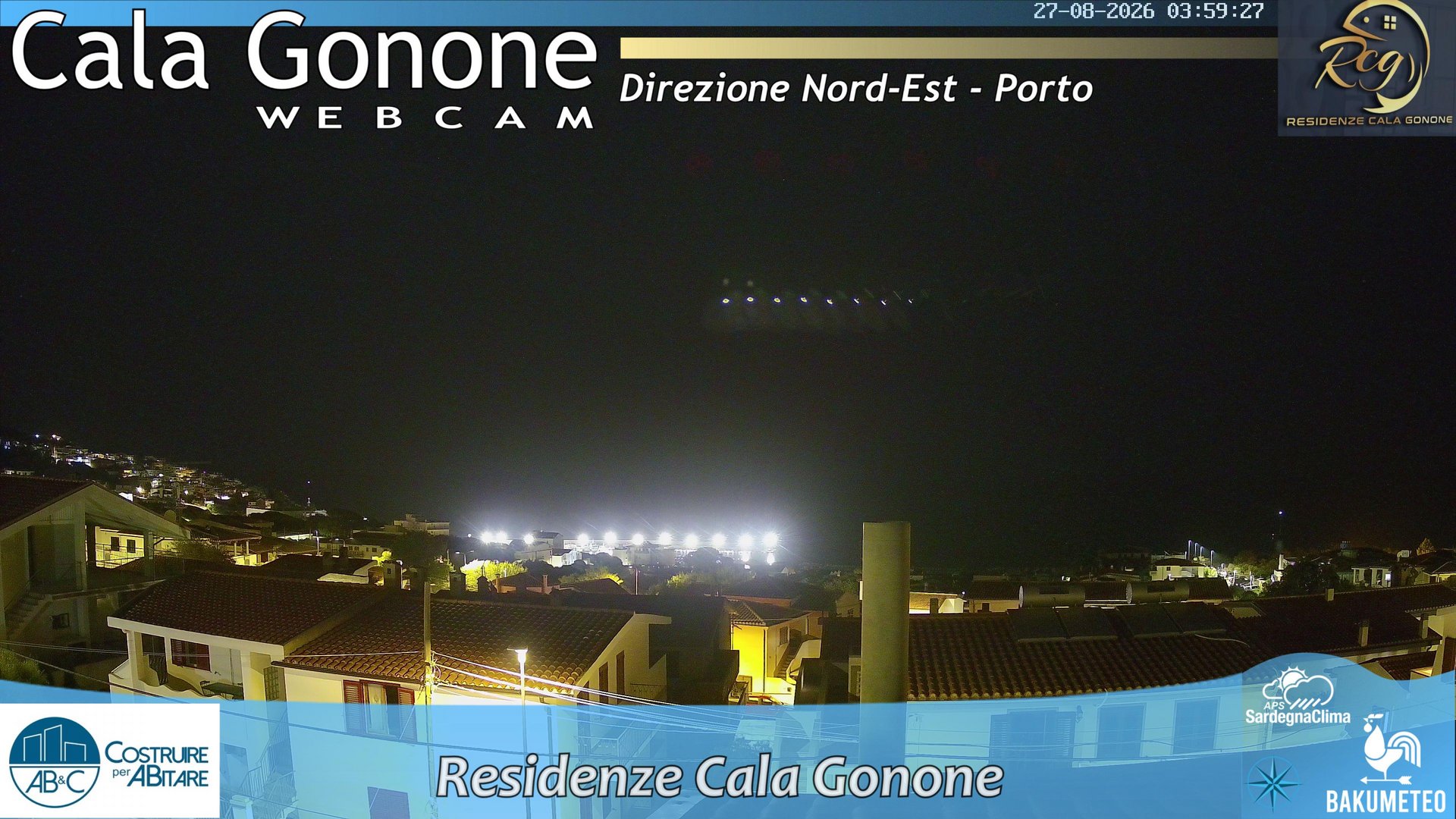 time-lapse frame, Cala Gonone Nord webcam