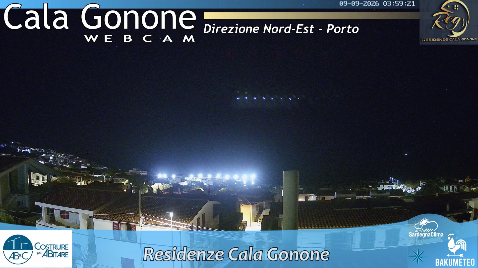 time-lapse frame, Cala Gonone Nord webcam