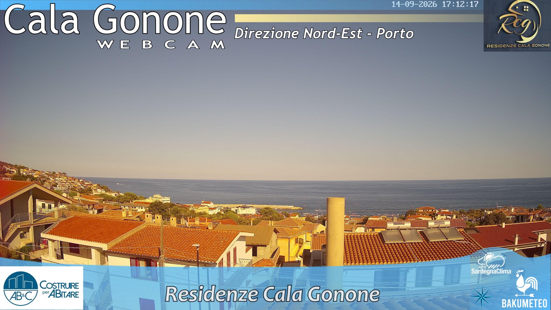 time-lapse frame, Cala Gonone Nord webcam