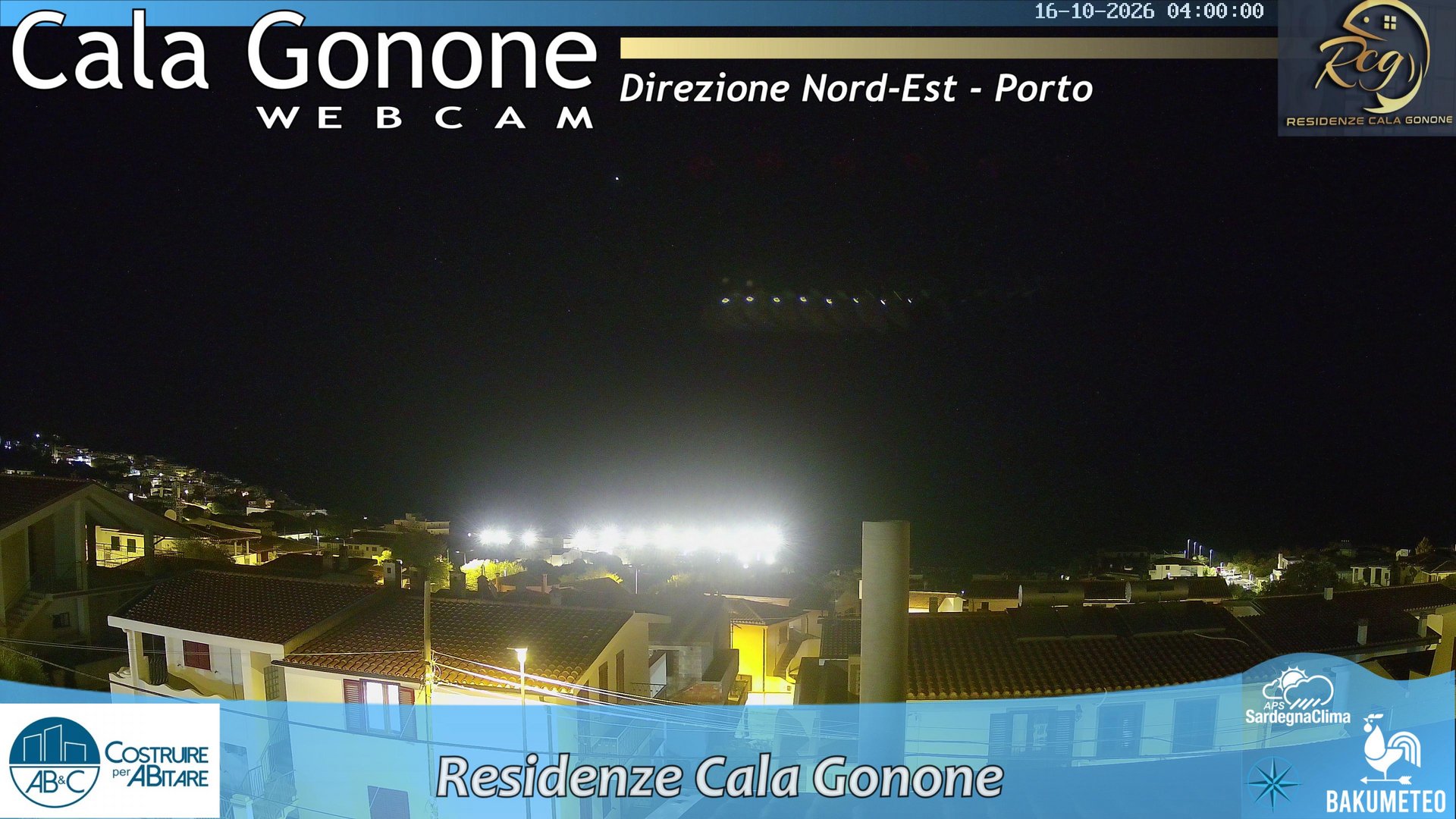 time-lapse frame, Cala Gonone Nord webcam