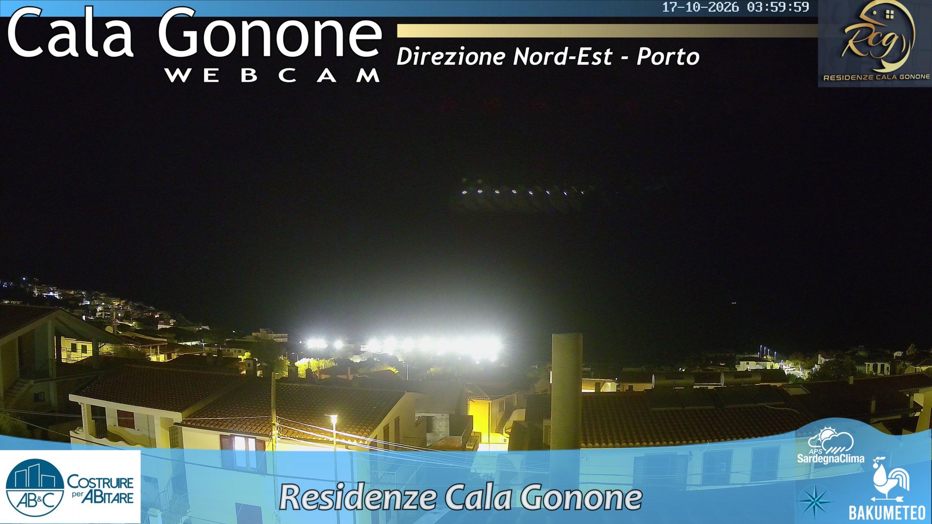 time-lapse frame, Cala Gonone Nord webcam