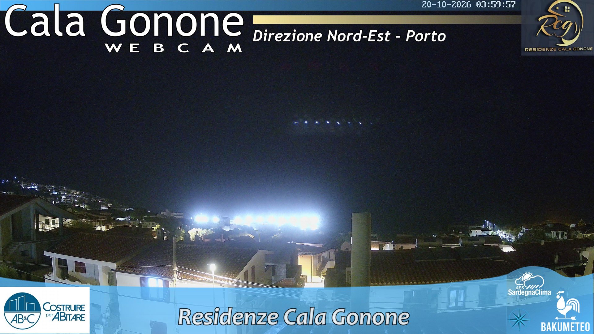 time-lapse frame, Cala Gonone Nord webcam
