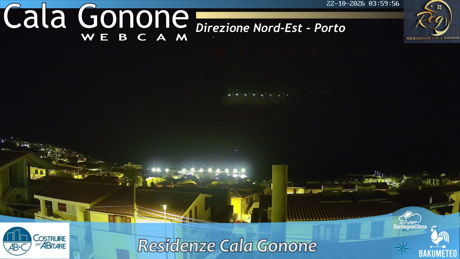 time-lapse frame, Cala Gonone Nord webcam