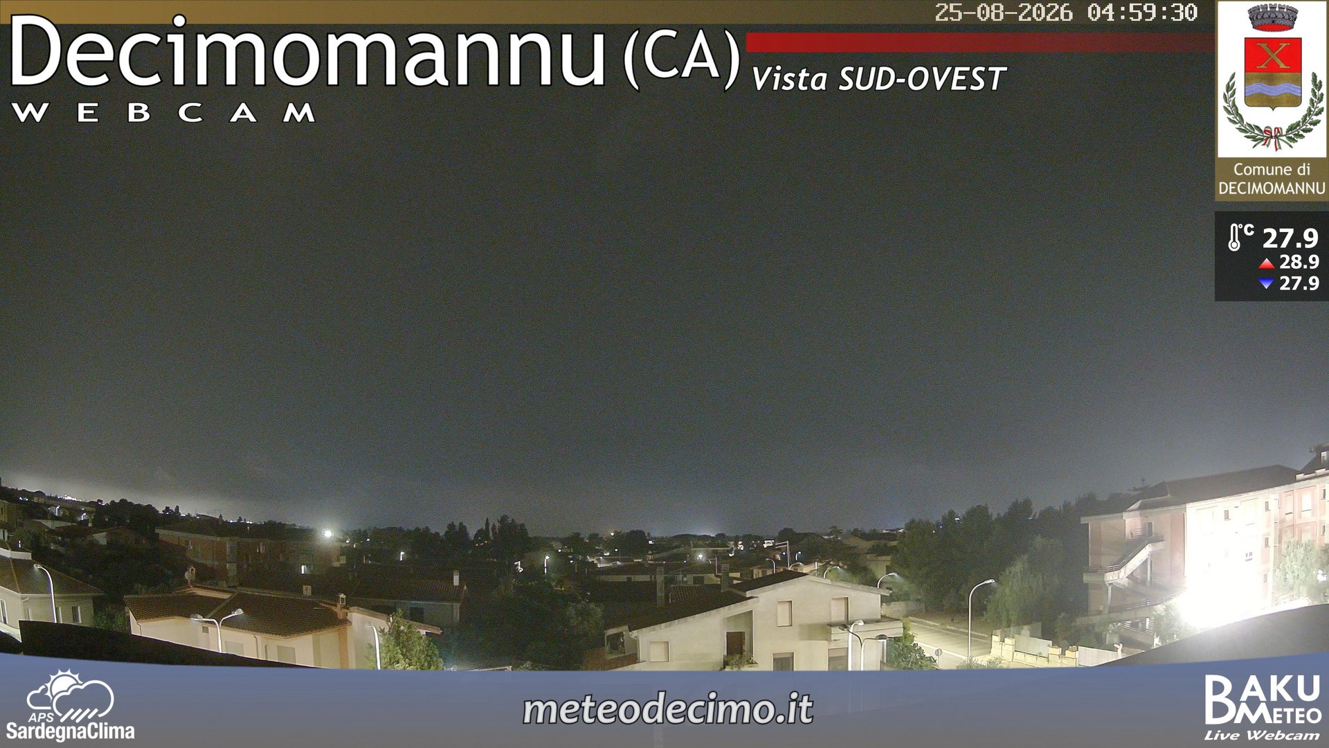 time-lapse frame, Decimomannu webcam