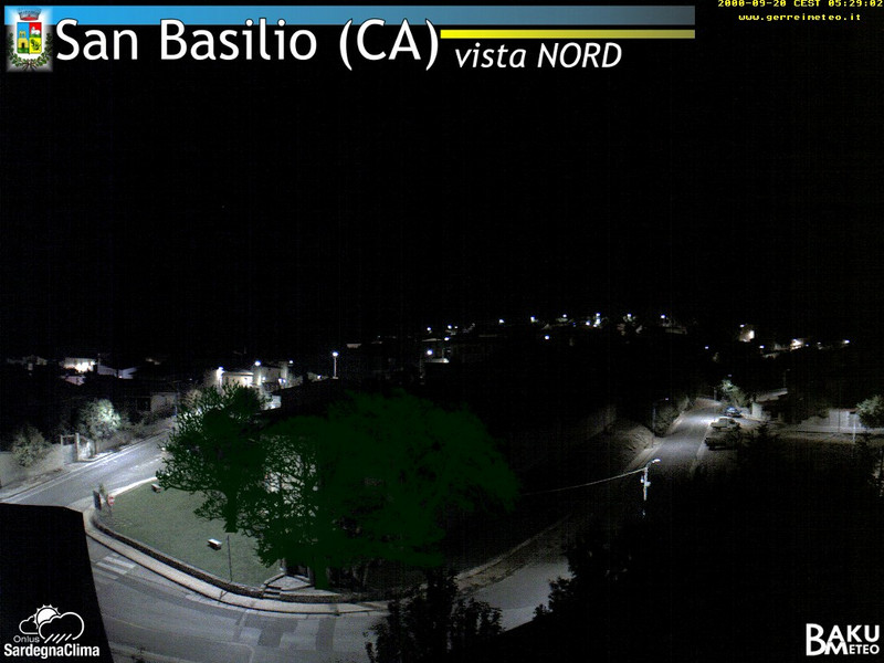 time-lapse frame, San Basilio webcam