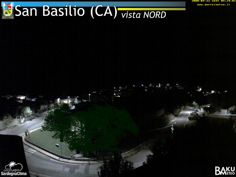 time-lapse frame, San Basilio webcam