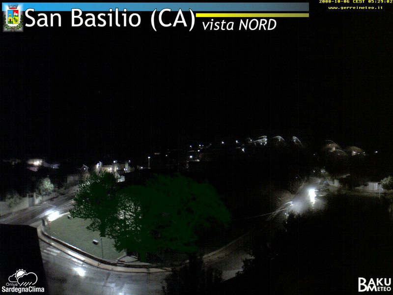 time-lapse frame, San Basilio webcam