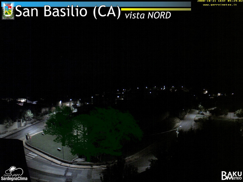 time-lapse frame, San Basilio webcam
