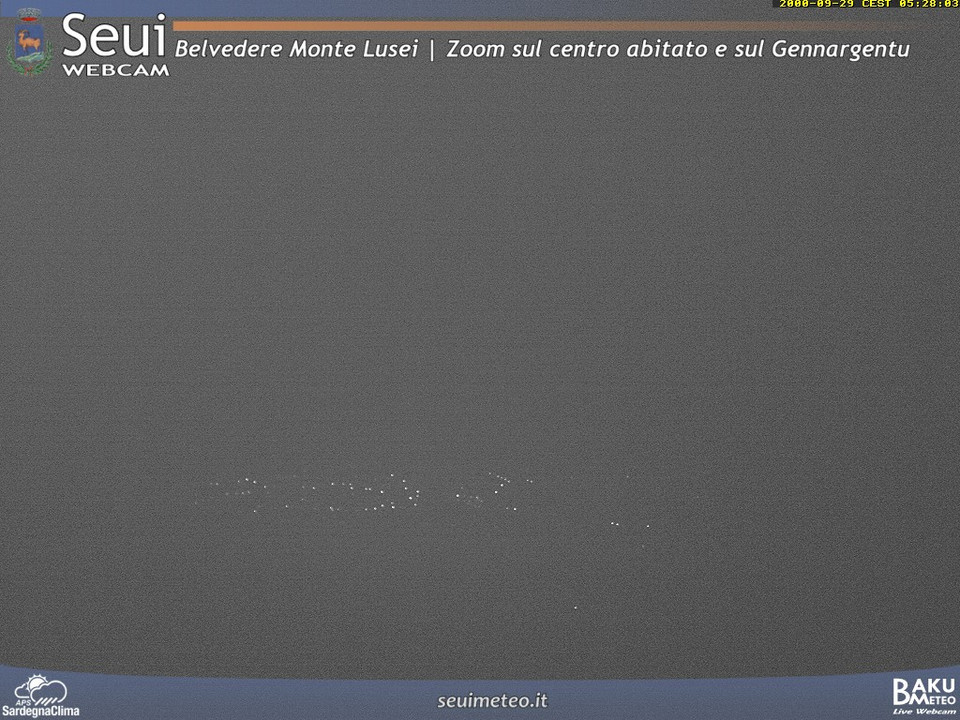 time-lapse frame, Monte Lusei Seui webcam
